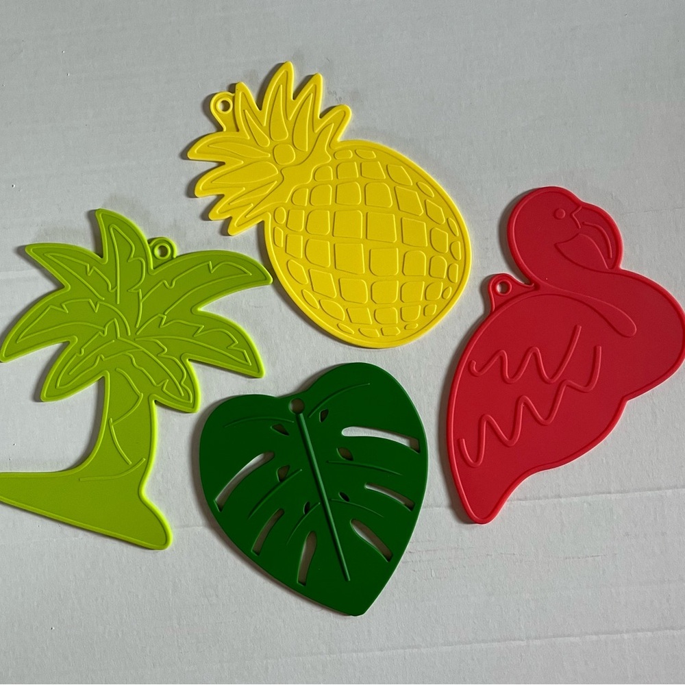 Silicone Hot Pad - Tropical Themed Decorative Set
